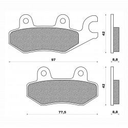 Τακάκια Daytona 36641 (FA197)(FD257) Τακάκια Daytona 36641 (FA197)(FD257)